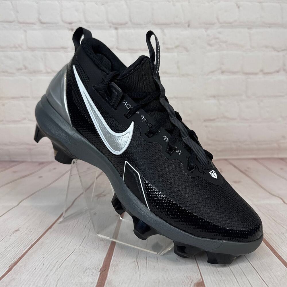 Nike Force Trout 9 Elite MCS Black Baseball Cleats Mens Size 12 (FZ0884-001)